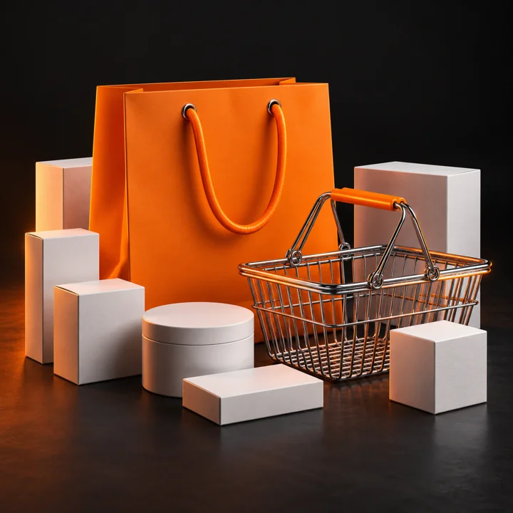 Online stores illustration